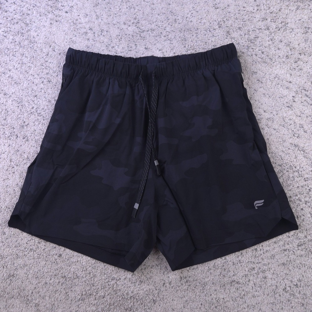 Fabletics Shorts Mens XS The One 5 Inseam Unlined Training Camo Black 5in